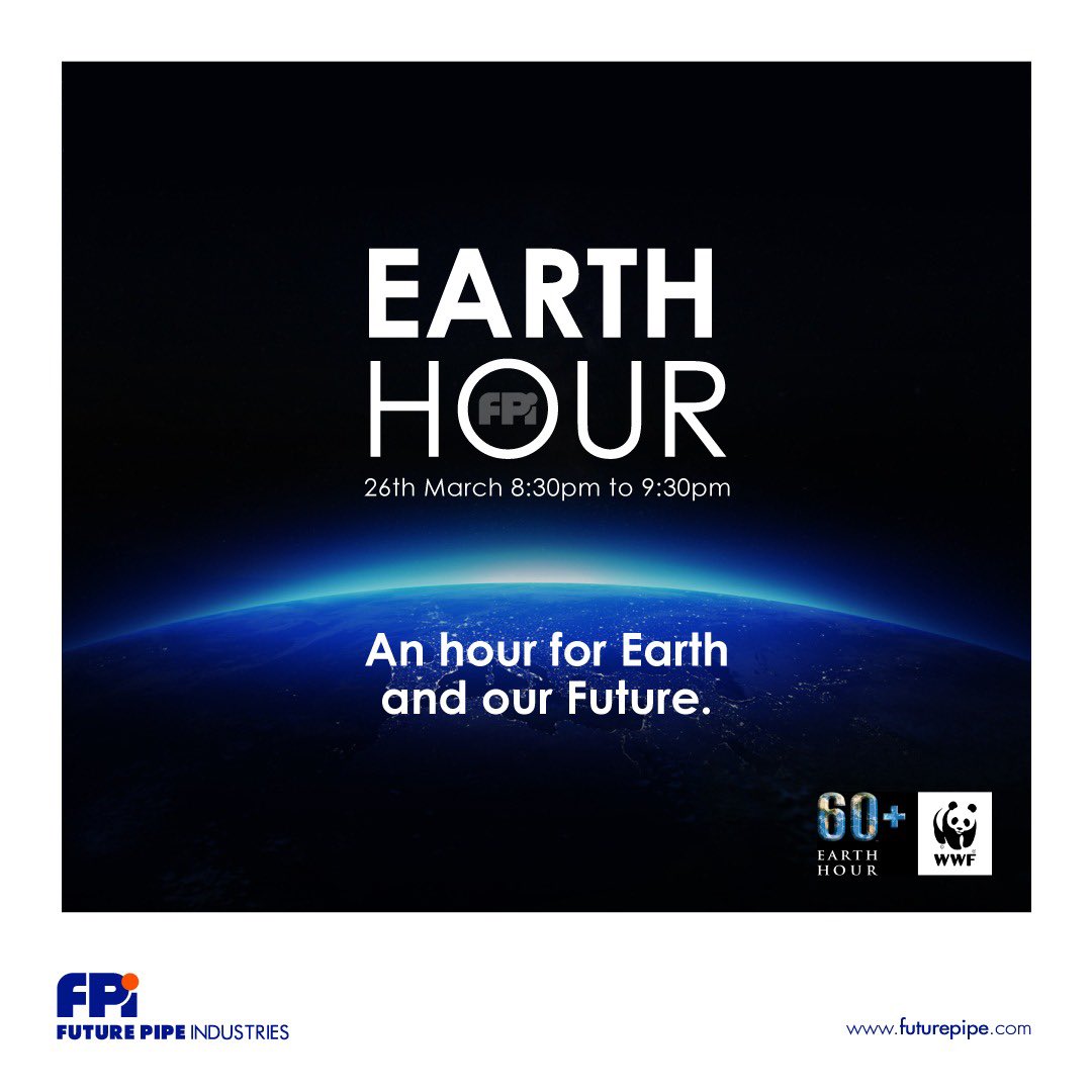 futurepipe's tweet photo. Earth Hour - An hour for Earth and our Future.
Let us all make sure to switch off our lights on 26th March, 8:30pm to 9:30pm (your local time) and stand united for the one home we all share, Our Earth.
#futurepipeparticipates #letsdoourbit #earthhour #connect2earth #forearth https://t.co/XtRyiv2419