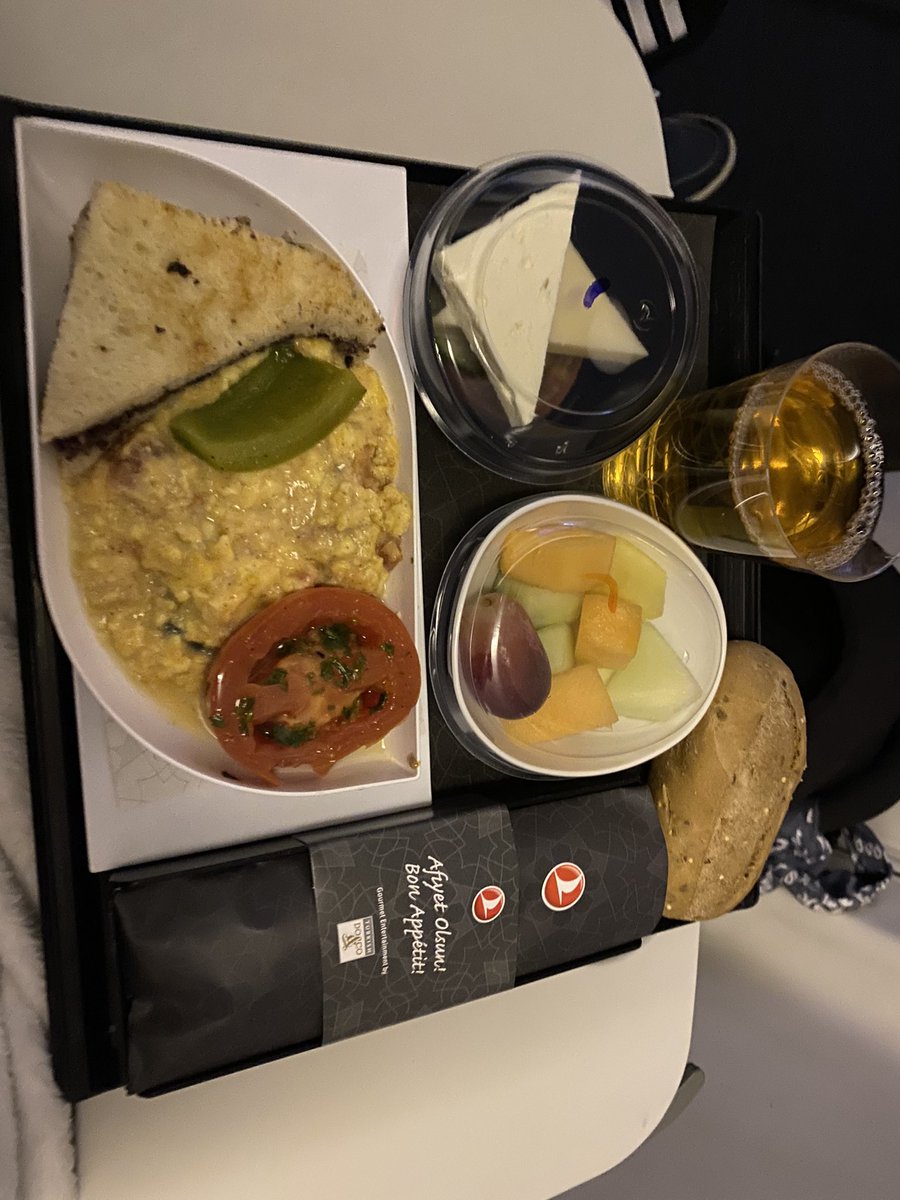 vinylviper93's tweet photo. Made it to Turkey safe! Got here a few hours ago and just now got wifi 😂 yo, Turkish Airline food though? It do be bussin https://t.co/VPldB0O91h