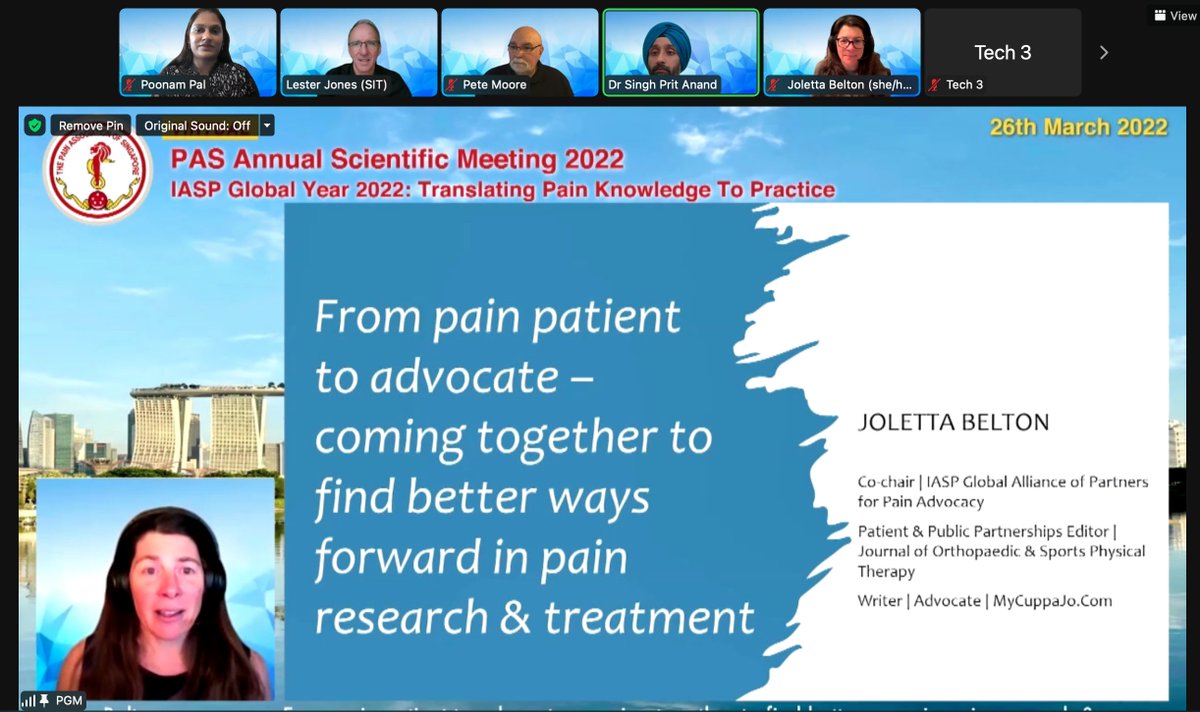 PoonampalPal's tweet photo. Our second patient advocate! Ms Joletta Belton. #PASASM2022 @MyCuppaJo @paintoolkit2 @Wendy_WY_Ng @PASpainsg https://t.co/ujUs1Xosh3