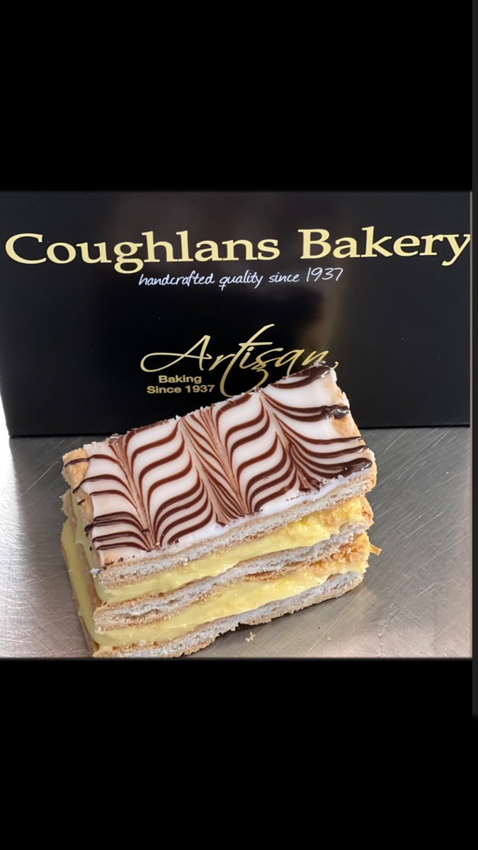 Our new Vegan Mille-Feuille are launching in all our shops on Monday ( only 2 more sleeps ☺️) 🥳🥳🥳🥳🥳🥳 #vegan #plantbased #dairyfree