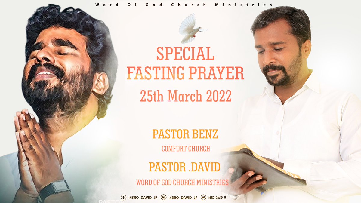 Bro_david1's tweet photo. SPECIAL FASTING PRAYER | 25 MAR 2022 https://t.co/viEIe2SOe2 https://t.co/LYjWe4cOVF