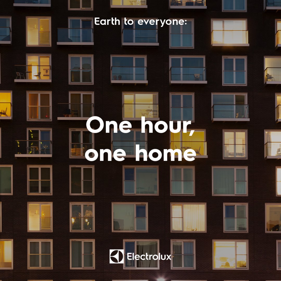 ElectroluxJapan's tweet photo. 3/26（土）20:30からは #アースアワー
一人一人の小さな一歩が地球温暖化防止と環境保全に!
今のこの暗さも、より明るい未来✨につながる可能性があります
エネルギーを節約し、より持続可能な生活を送るために何をしていくべきかあらためて考える機会に🙂

#エレクトロラックス https://t.co/rKXENDHVrm