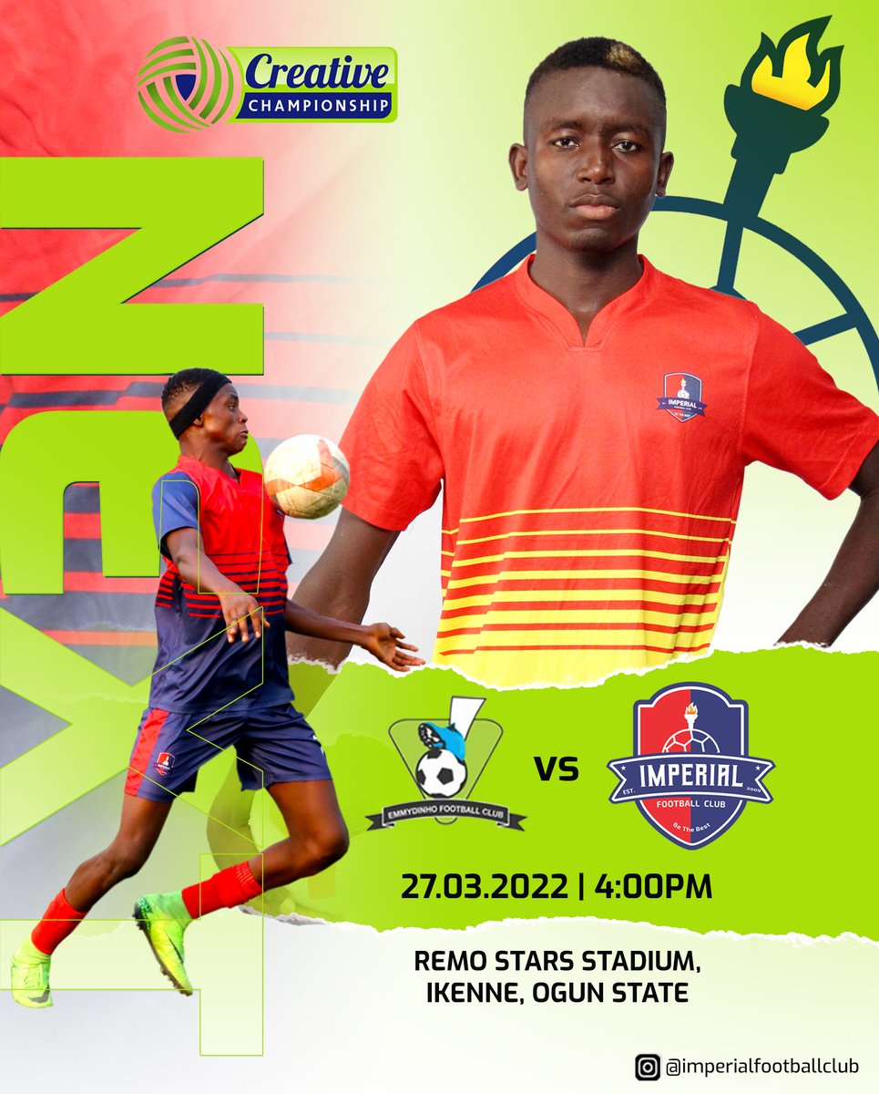 ImperialFClub's tweet photo. Back to @TCC_League
We head away against @EmmydinhoFC
#imperial #bethebest #EMYIMP #tccleague2022 https://t.co/Mymo4cPBXC