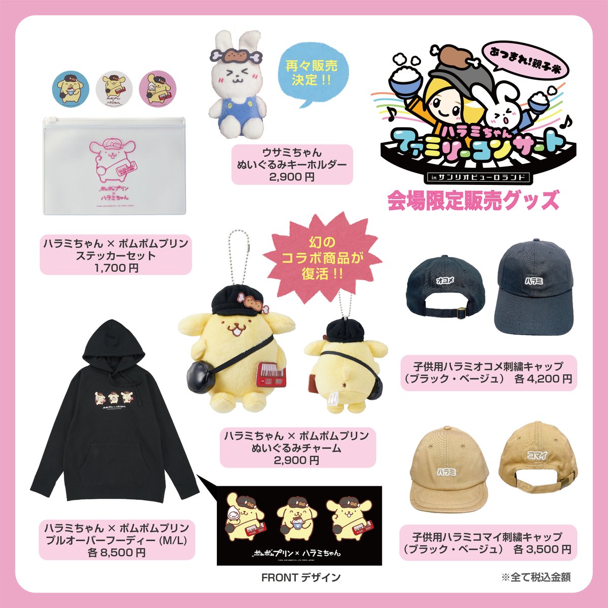 明日はいよいよファミリーコンサート👨‍👩‍👧‍👦 会場ではグッズ・CD