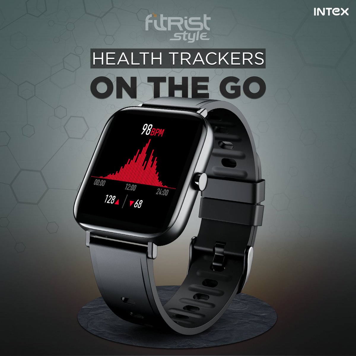 IntexBrand's tweet photo. With the #fitriststyle #smartwatch, you get constant health updates on the go! With the in-built health trackers, you will never stay uninformed. Get it here: https://t.co/9UgkkgvUAH #intexsmartwatch #healthtracker #fitrist #fitristsmartwatch #intex https://t.co/Dwtpr63hJG