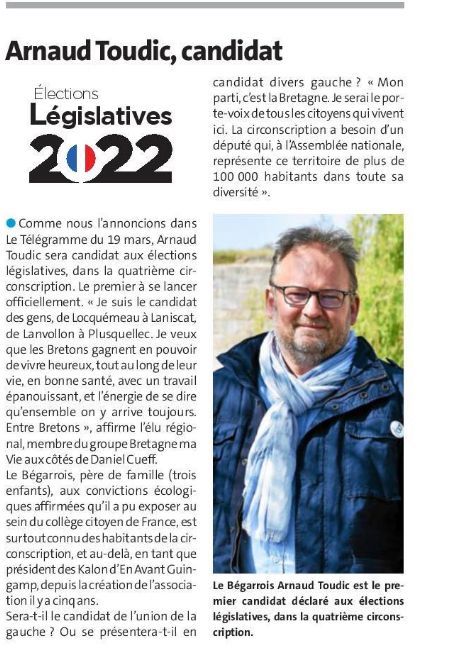 ElusBMV_Breizh's tweet photo. Revue de presse avec @arnaudtoudic 
#legislatives2022 #guingamp https://t.co/fNv29Ux5vV