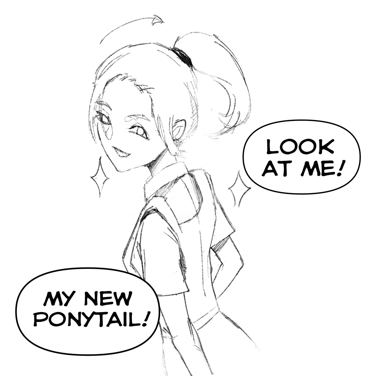 Sadhen12's tweet photo. based on a true story~ 
#comic #manga #ponytail https://t.co/FgDff0Basv