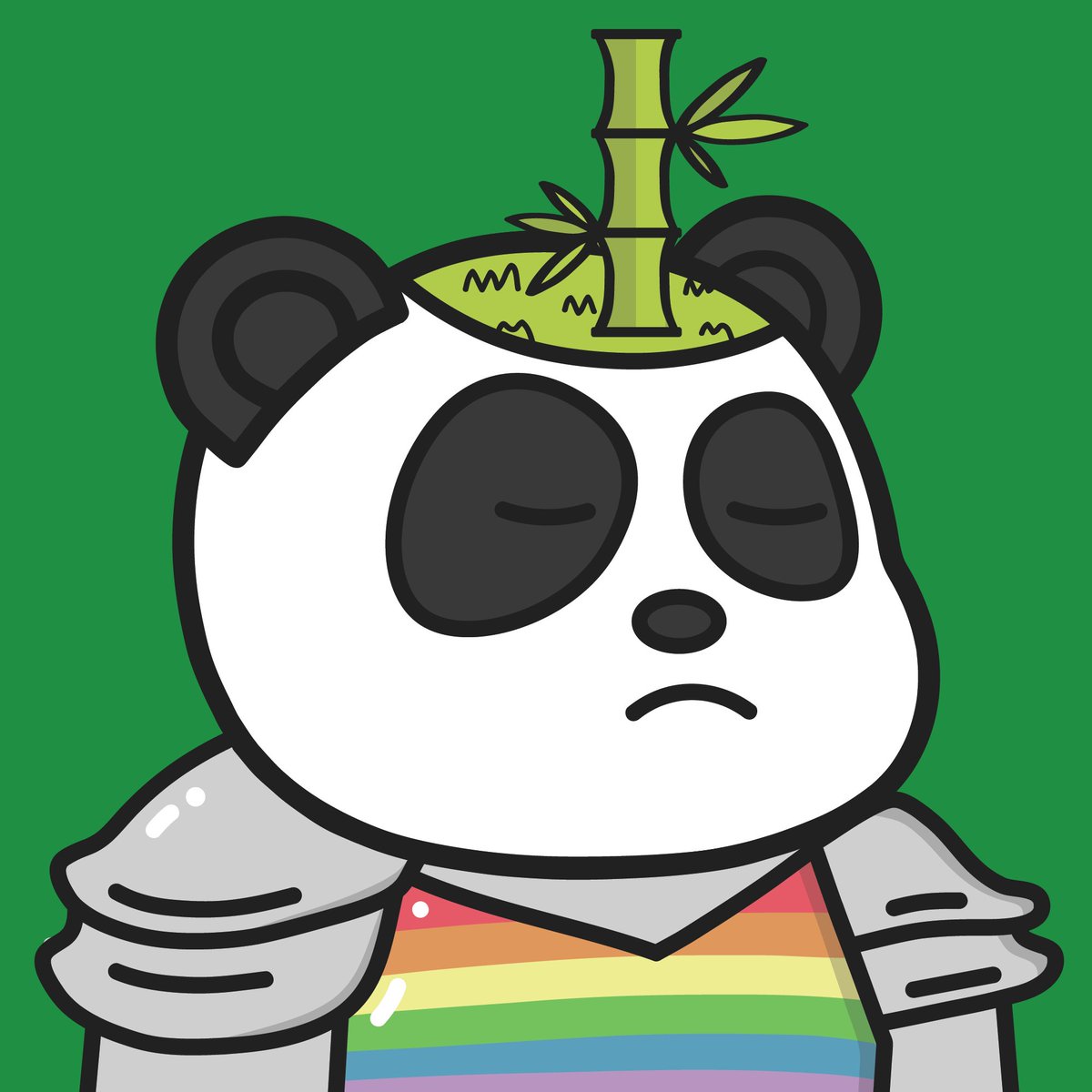 I can't believe I found Panda #6969 with a couple of my favorite traits inside my price range. I'm way too jazzed on this #FrenlyPandas #PushingP