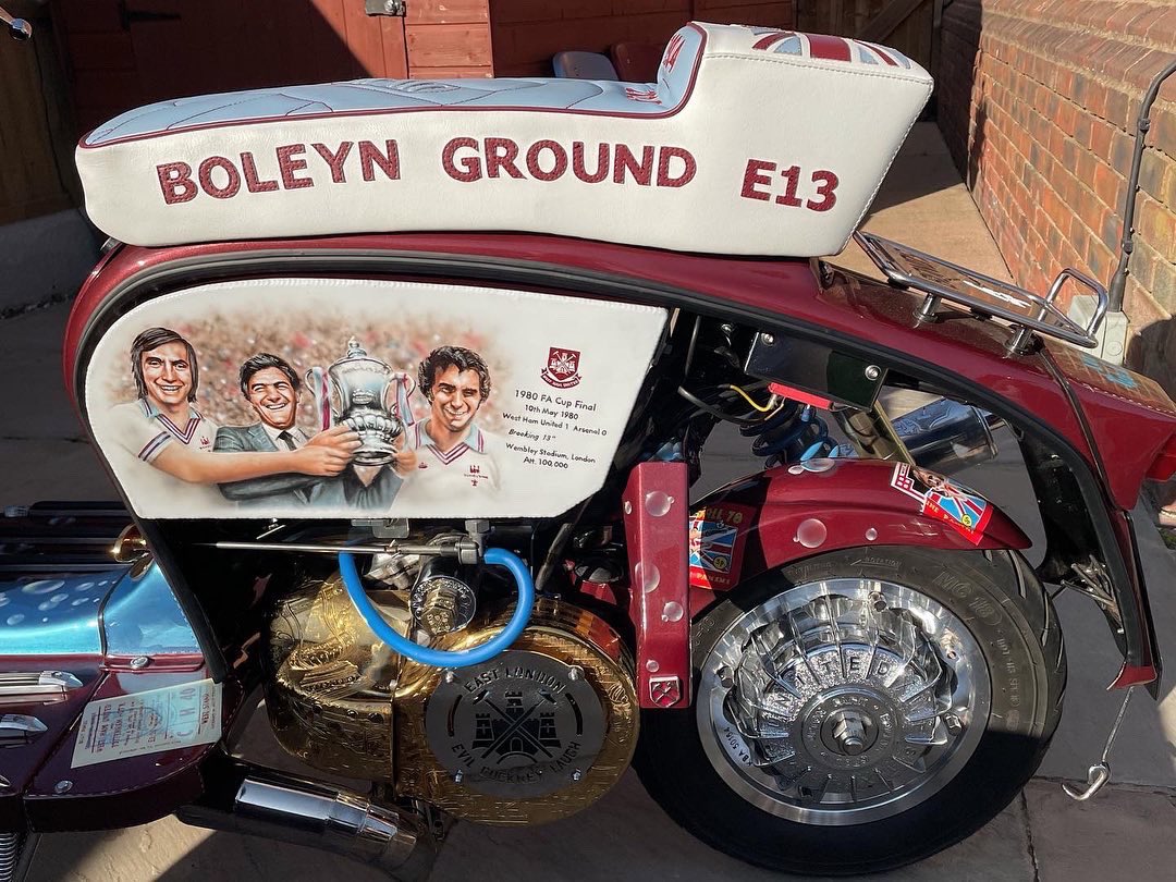 #lambretta #WestHamUnited #billybonds #thegarageartwerks #lambretta #k2customs