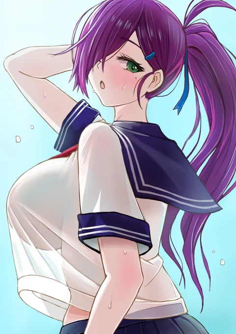 制服トリエステかきました
#アズールレーン 