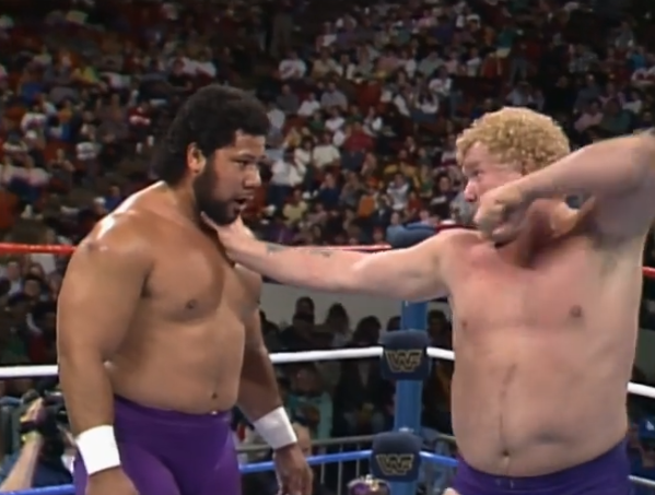 andrewnicol111's tweet photo. KING HARLEY RACE vs HAKU (with Bobby Heenan) for the King of the Ring cape and crown. Haku wins the match to become the 'King of Wrestling. Haku 14.5 points, Race -3 points #wwe #wwf #wrestling #royalrumble #80swrestling  #80swwf #classicwwf #classicwrestling #oldschoolwrestling https://t.co/1tijy3hPLD