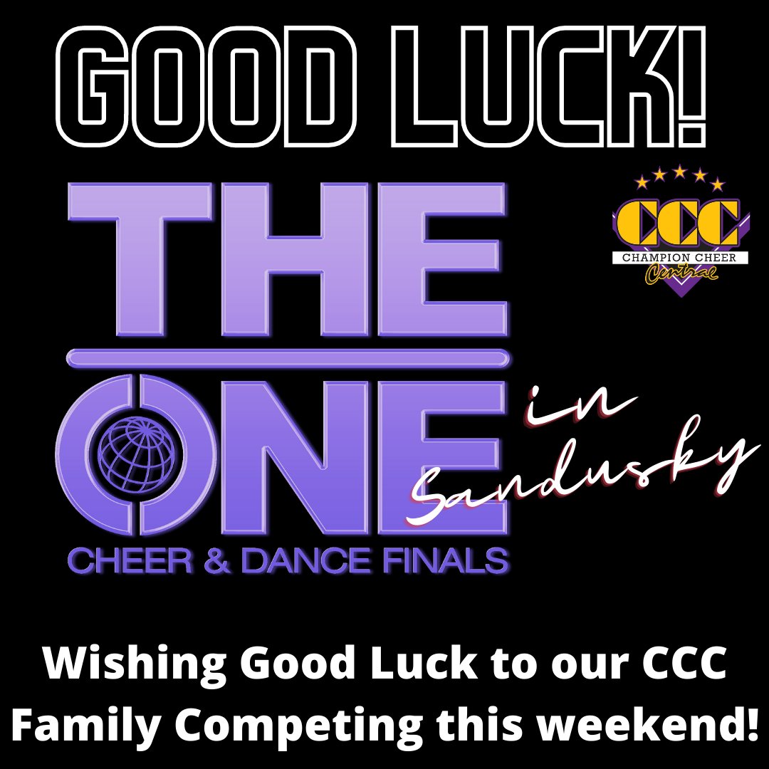 Who's headed to Sandusky this weekend to compete at THE ONE FINALS??? Good Luck to our CCC Family! Go get 'em! #theonefinals #climbhigher