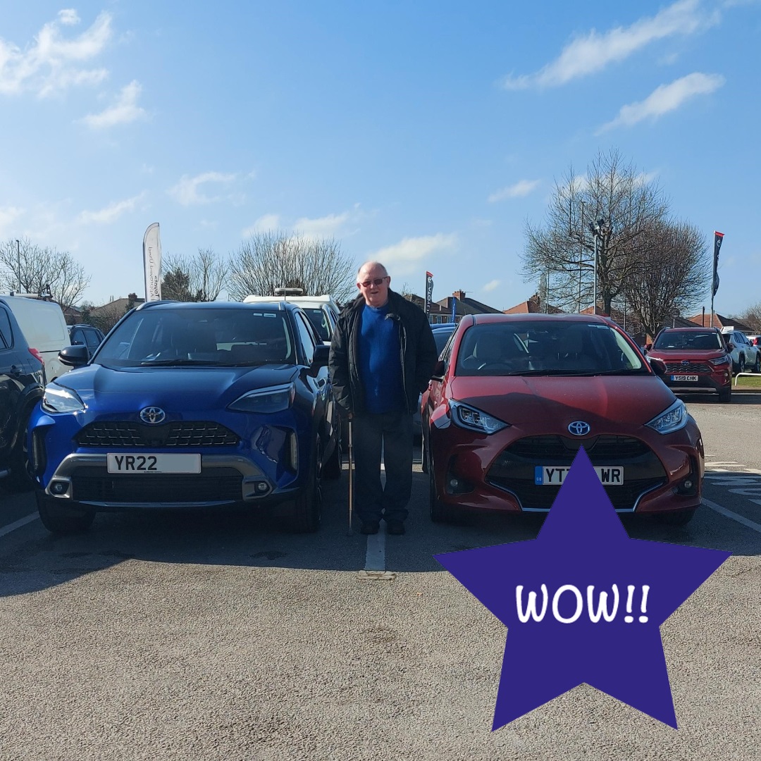 BurrowsToyota's tweet image. Mr Mason traded in his Yaris for an urban crossover at our Barnsley dealership, his Grandad is pictured in between his new and old cars.

We hope you love your Yaris Cross as much as we do!

🚘🎉🚘🎉
#22Plate #PlateChange