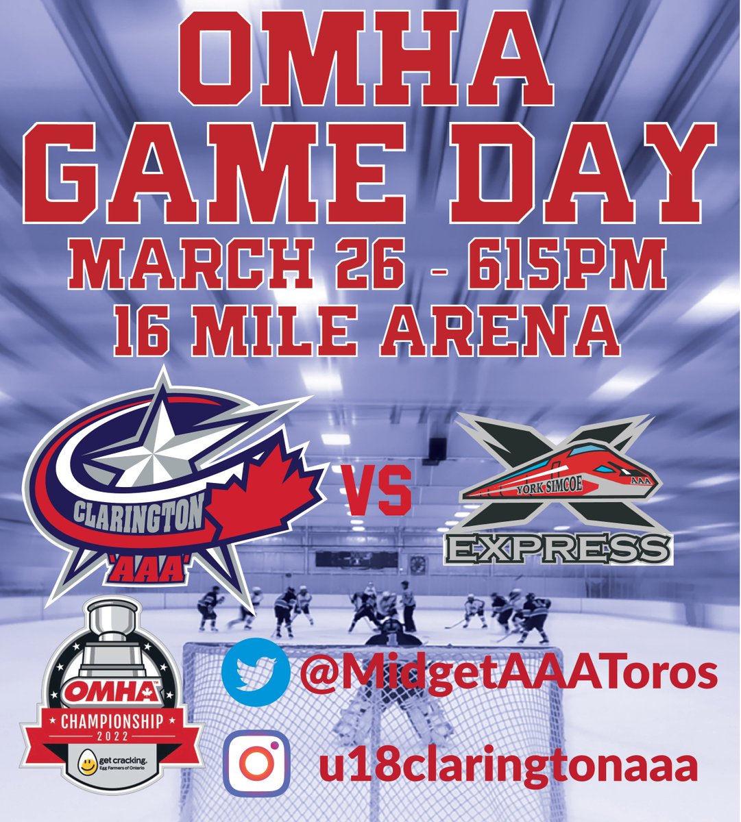 MidgetAAAToros's tweet photo. OMHA GAME 3
π @YSExpress
π16 Mile Sports Complex
β°6:15pm
#TorosProud #LetsGoToros https://t.co/6q00YCVcSo