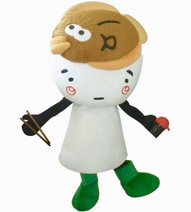 Ajigasawa, a town in Japan, promotes local cuisine with two mascots, Zukedon and Hirame-a sentient bowl of rice and a halibut that lives on its head. 