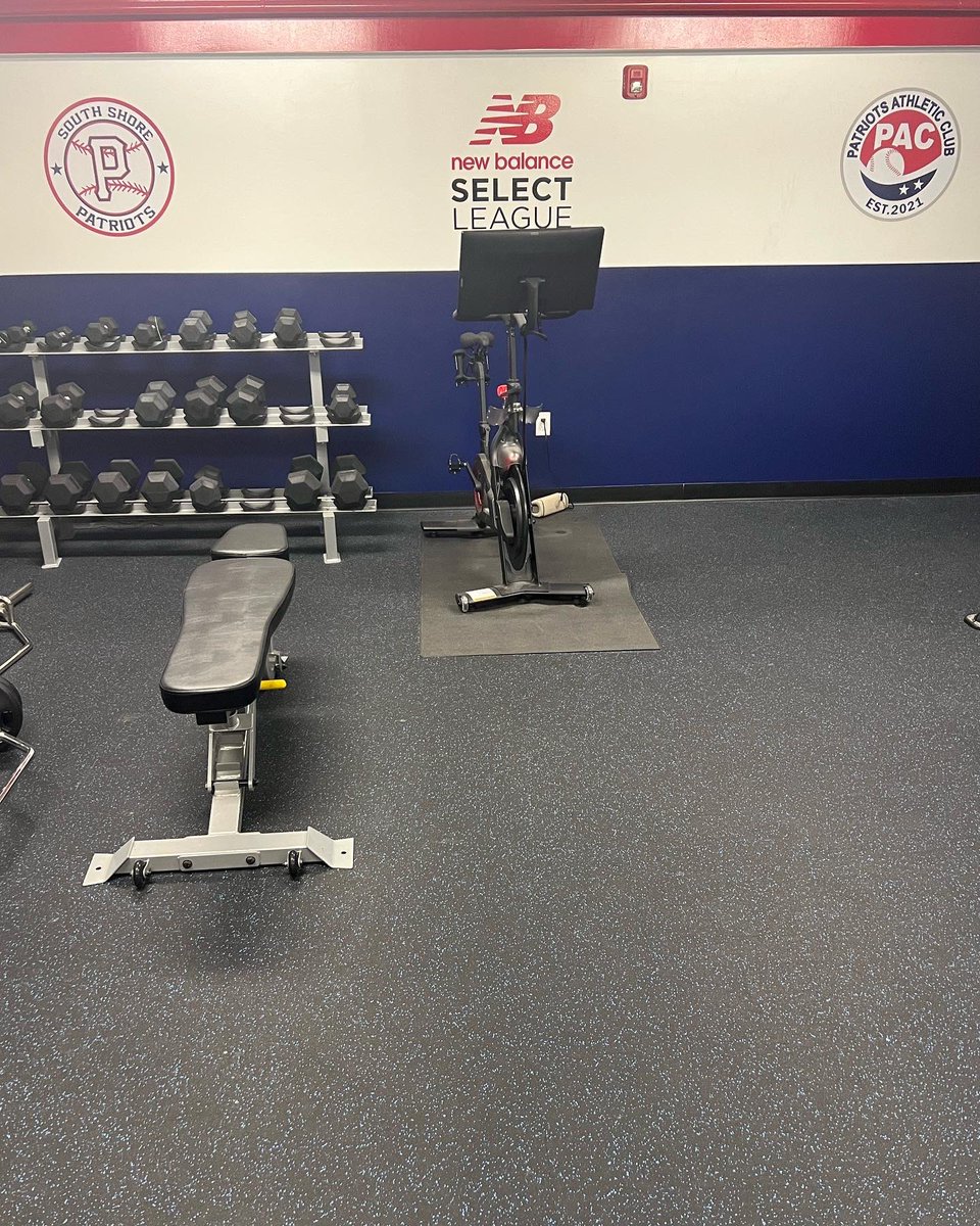 Some recent updates to the facility 

- Freshly painted red, white and blue weight room 
- Patriots Athletic Club, <a href="/SSPatriotsBSBL/">South Shore Patriots</a> and <a href="/selectbsbevents/">Select Baseball</a> decals on the walls and entrance to the facility