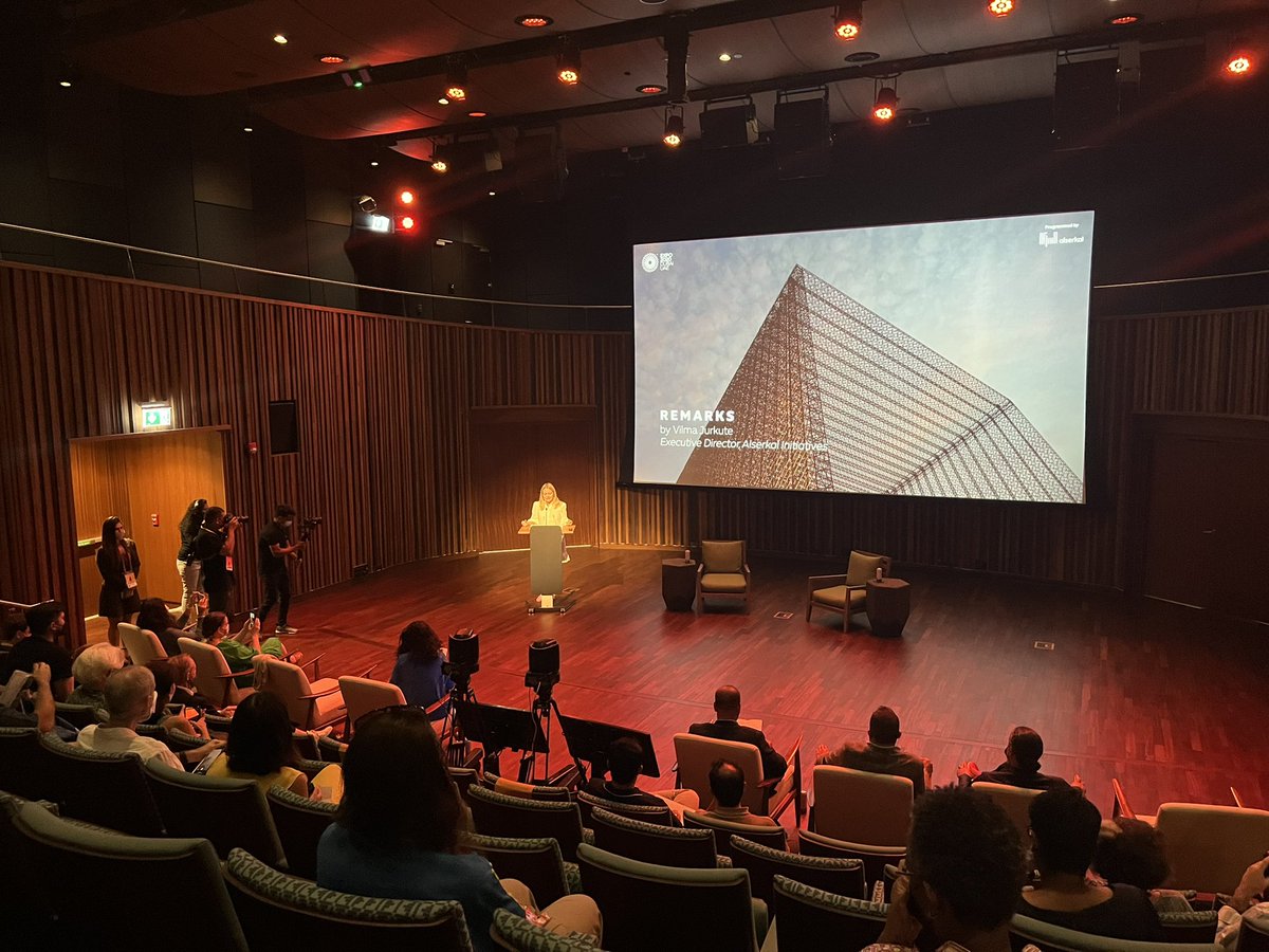 Alserkal Executive Director Vilma Jurkute opens the final session of the programme at #Expo2020Dubai - “Our intent for Cultures in Conversation was to create a condition for learning and action through alternative pedagogy”