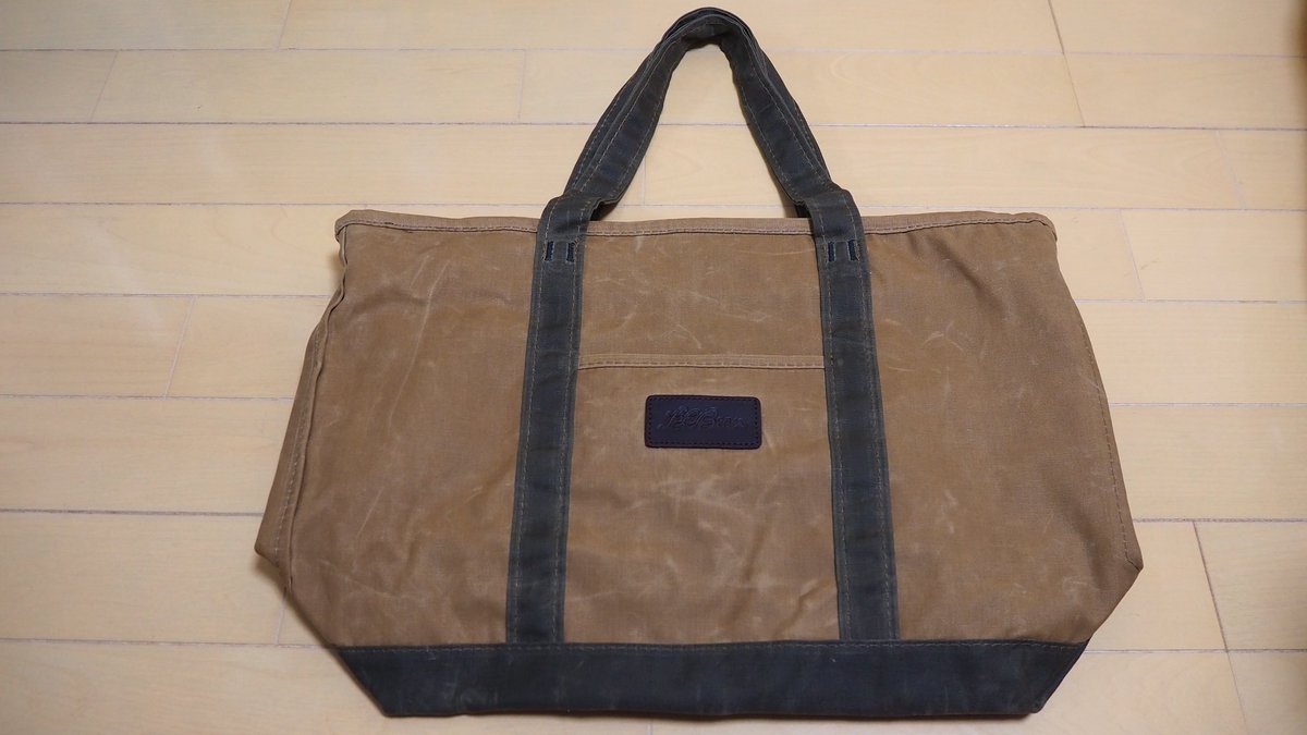 L.L.Beanのワックスキャンバストートを購入
めちゃくちゃいい色味