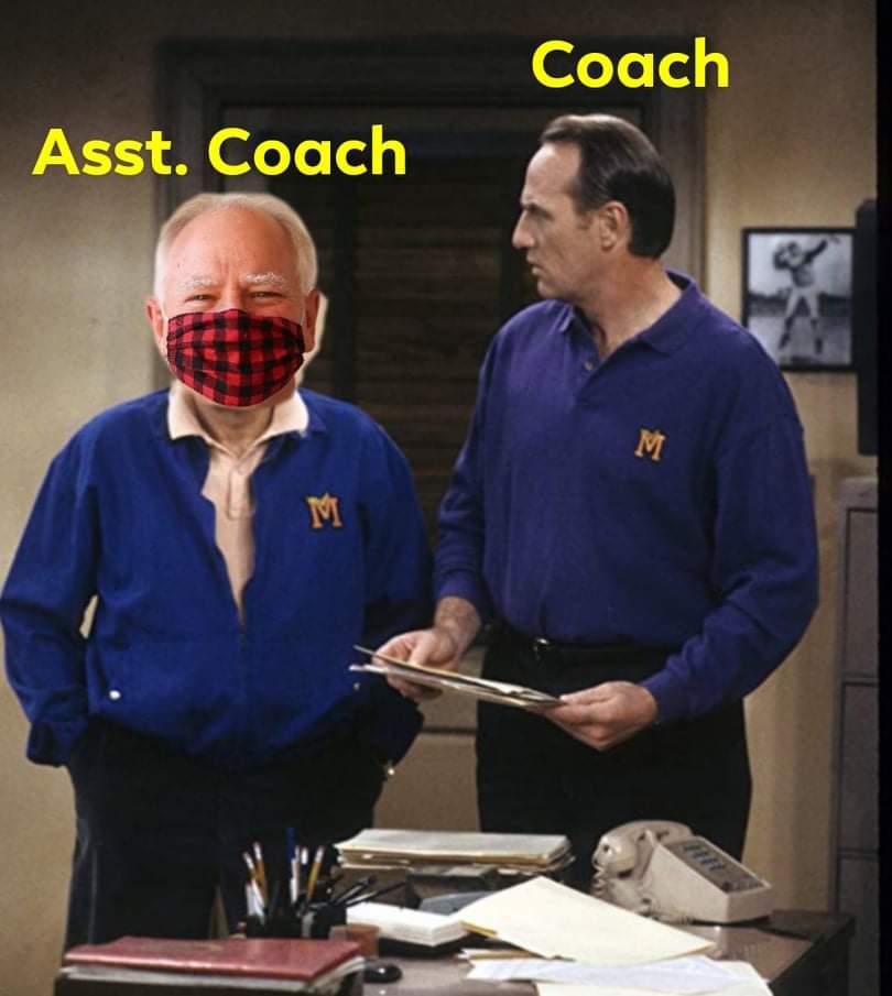 MNUpNorthLakeG1's tweet photo. @nathanmhansen @BirkMatt @GovTimWalz Was @GovTimWalz a head football coach? Or an Asst. Coach?
#OneTermTim
#mnleg https://t.co/Hyi0oqr1k0
