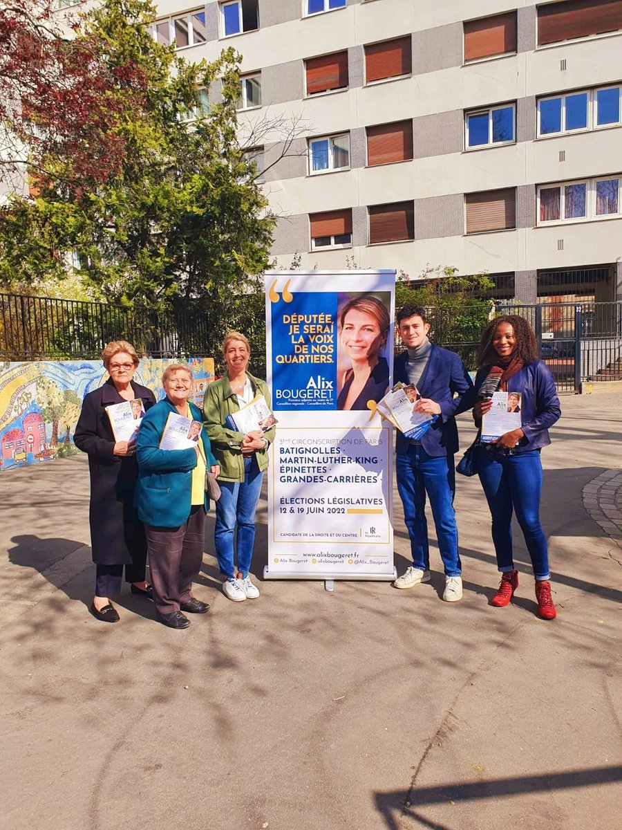 GeorginaKM's tweet photo. Ce matin au marché Navier et à la rue de la Jonquière pour notre candidate aux législatives @Alix_Bougeret #paris17 #paris18 @Paul_Hatte @adlmorandiere https://t.co/800JxIrZNP