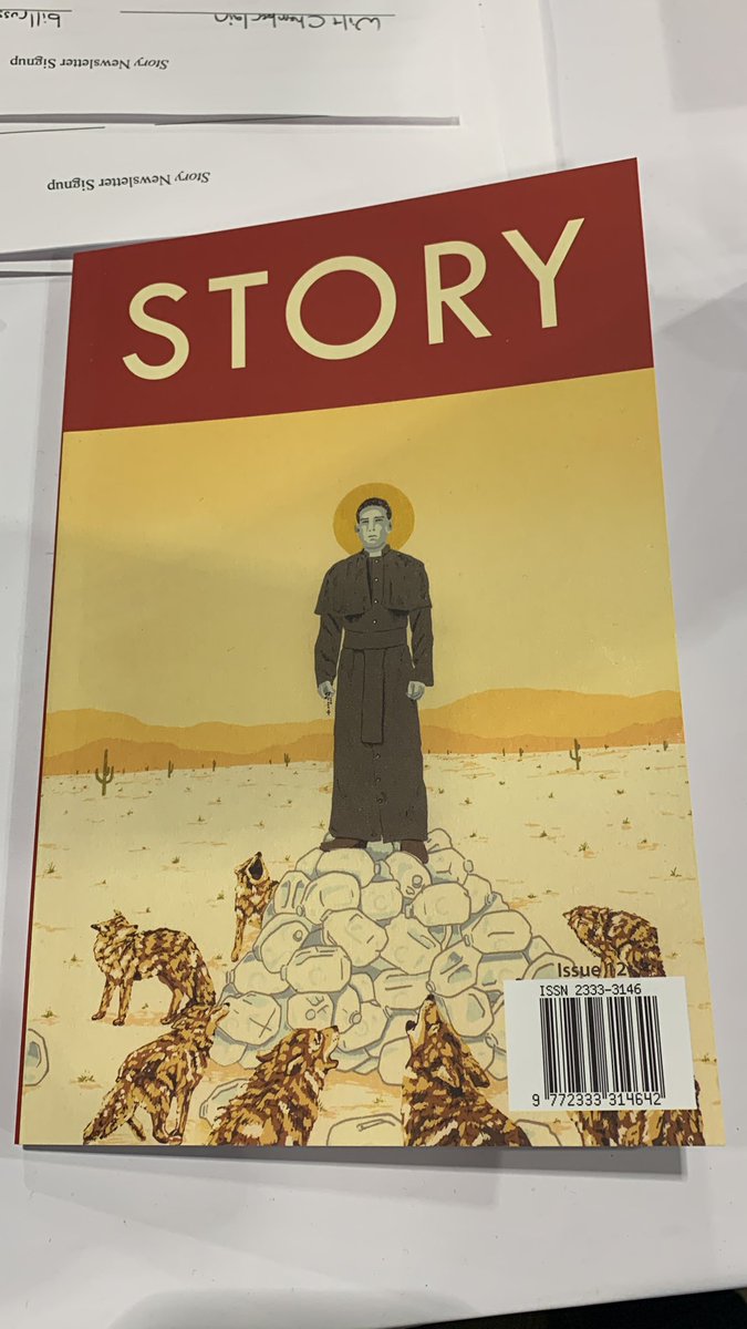StoryLitMag's tweet photo. If he was here at #awp22 we assure you @TheMichaelByers would tell you to come by T430 right now and get the issue with his story. https://t.co/cXYwR0Q6yP
