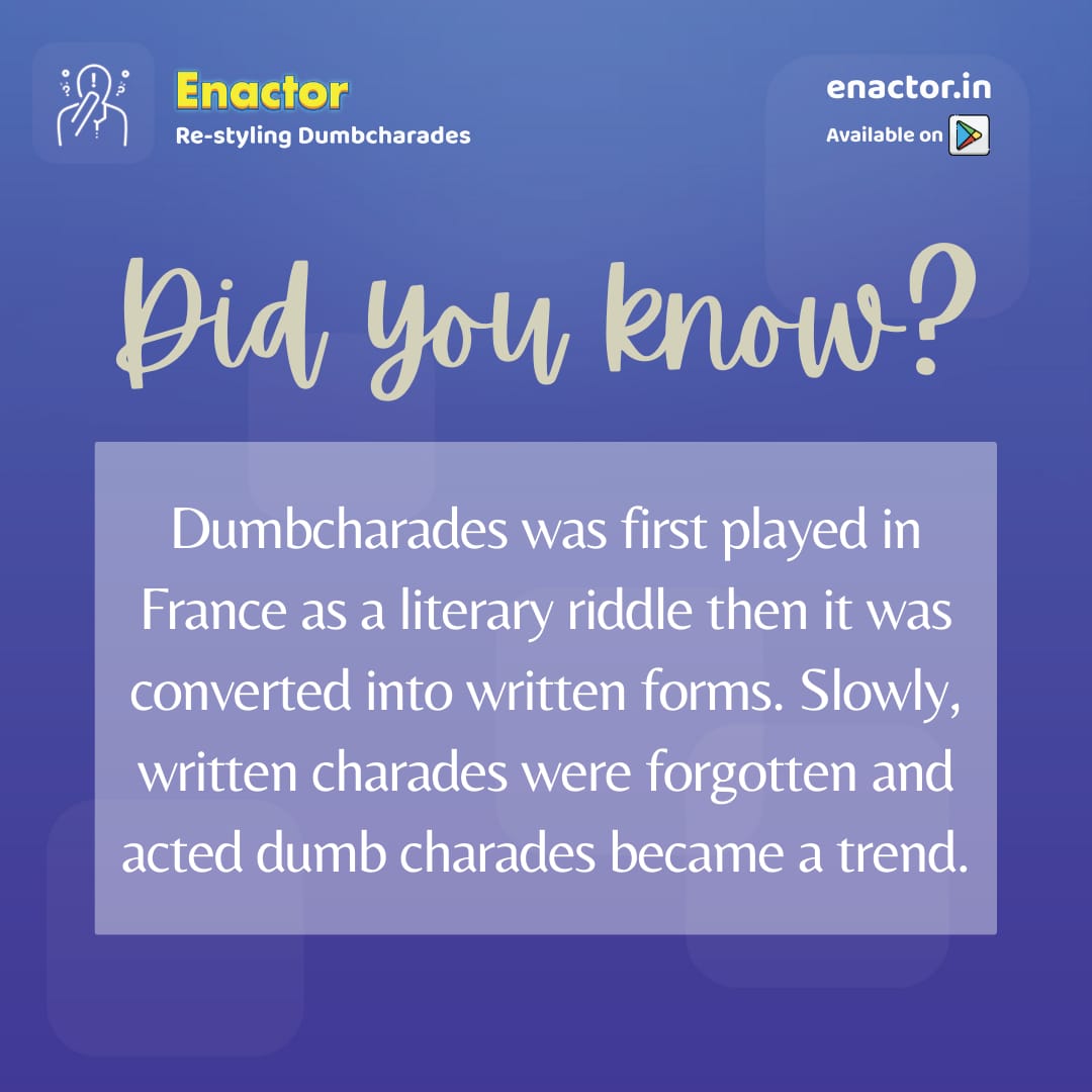 Enactor_'s tweet photo. #dumbcharades #virtualdumbcharades https://t.co/ScUT7XP7IK