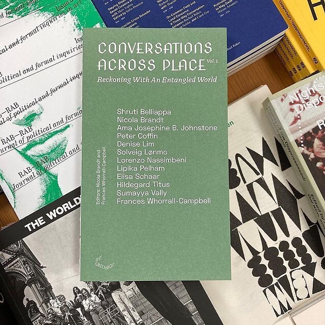_counterspace's tweet image. ‘Conversations Across Place Vol. I: Reckoning With An Entangled World’ is a publishing platform for artists and writers engaging with landscape in the broader sense of geography, ecology, space, place, and built and “natural” environments. 
#architecturebooks #architecturewriting