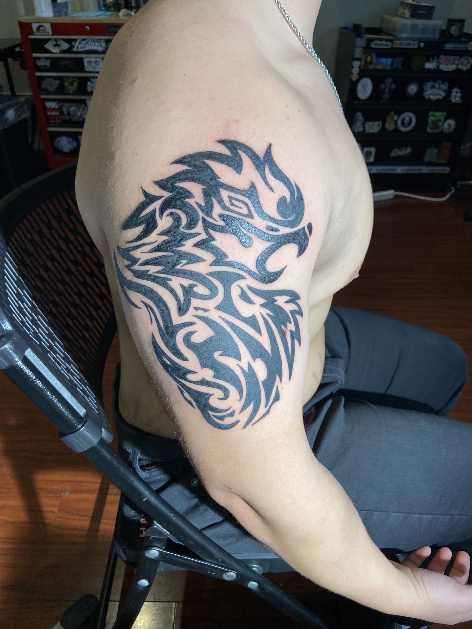 ShinyCollector (LJ) on X: "It took a whole damn day, but I now have an Arcanine tattoo https://t.co/NPnyeVyVWb" / X