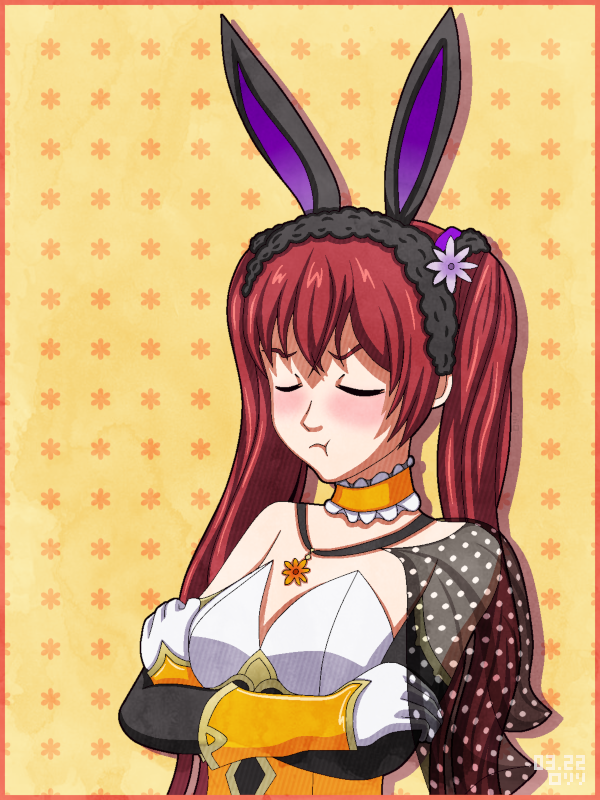 'Listen up, because I'm only going to say this once... Have a very 'hoppy' spring!' 「はいはい。やればいいんでしょ。ぴょーん！」 🐰🥚🌸 #Severa #セレナ #FEHeroes #FeH #FEヒーローズ #ファイアーエムブレムヒーローズ #fanart #fe13