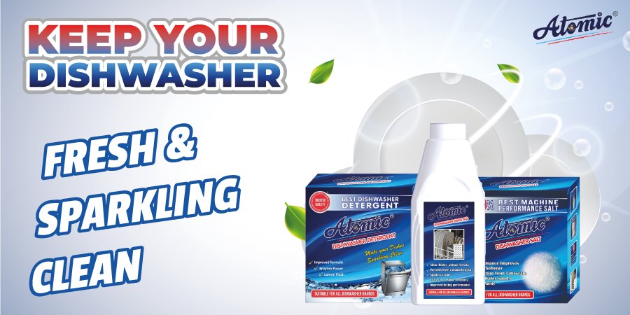 AtomicProducts's tweet photo. Atomic dishwasher cleans your greasy filter while helping to stop grease build-up in the drainage system, spray arm &amp; filters to give you sparkling dishwasher. 

You can easily buy it from https://t.co/84UYmKhcfT

#atomic #atomicproduct #atomicproductsindia #housecleaningproducts https://t.co/syBWf6tDxw