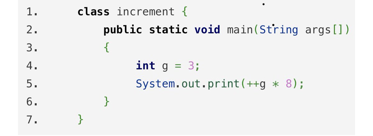SnTechpal's tweet image. 7. What will be the output of the following Java code?