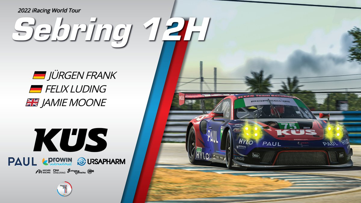 Fresh from the paint shop, ready to get stuck in for the next <a href="/iRacing/">iRacing</a> World Tour event - It is time to #RespectTheBumps! 👊

🔴 LIVE AT 12PM GMT
📺: bit.ly/3JJlLik

<a href="/team75bernhard/">TEAM 75 Bernhard</a> <a href="/kuesofficial/">KÜS</a> <a href="/Timo_Bernhard/">Timo Bernhard</a> <a href="/PorscheRaces/">Porsche Motorsport</a> <a href="/Customer_Racing/">Porsche.CustomerRacing</a> <a href="/PorscheNewsroom/">Porsche Newsroom</a> <a href="/FRIUM/">friumn:</a>