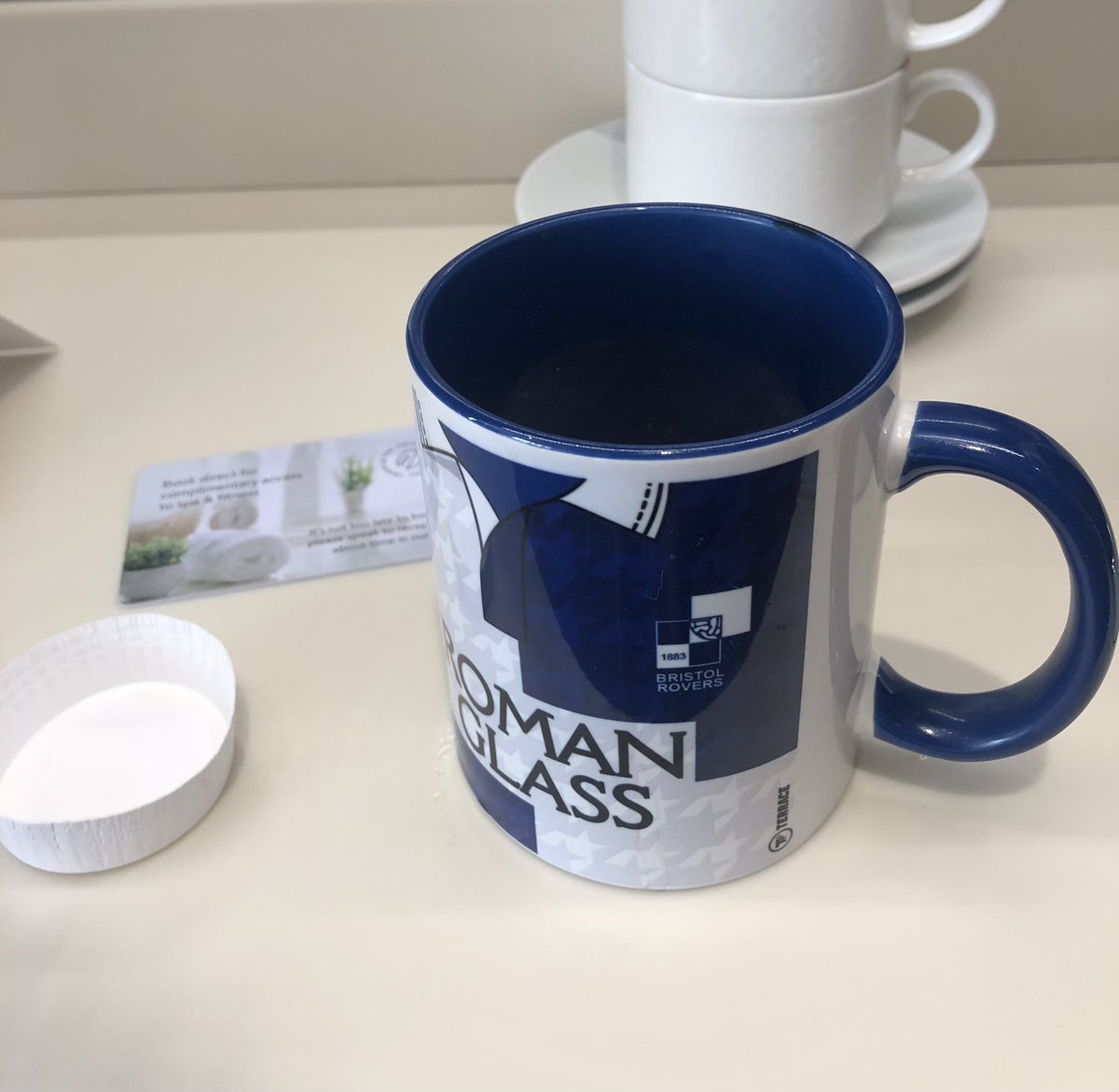AD050714's tweet photo. #luckymug transported safely to Carlisle for the first coffee of the day ☕️ #BristolRovers #UTG @theterracelife https://t.co/3ekMY0Clxn