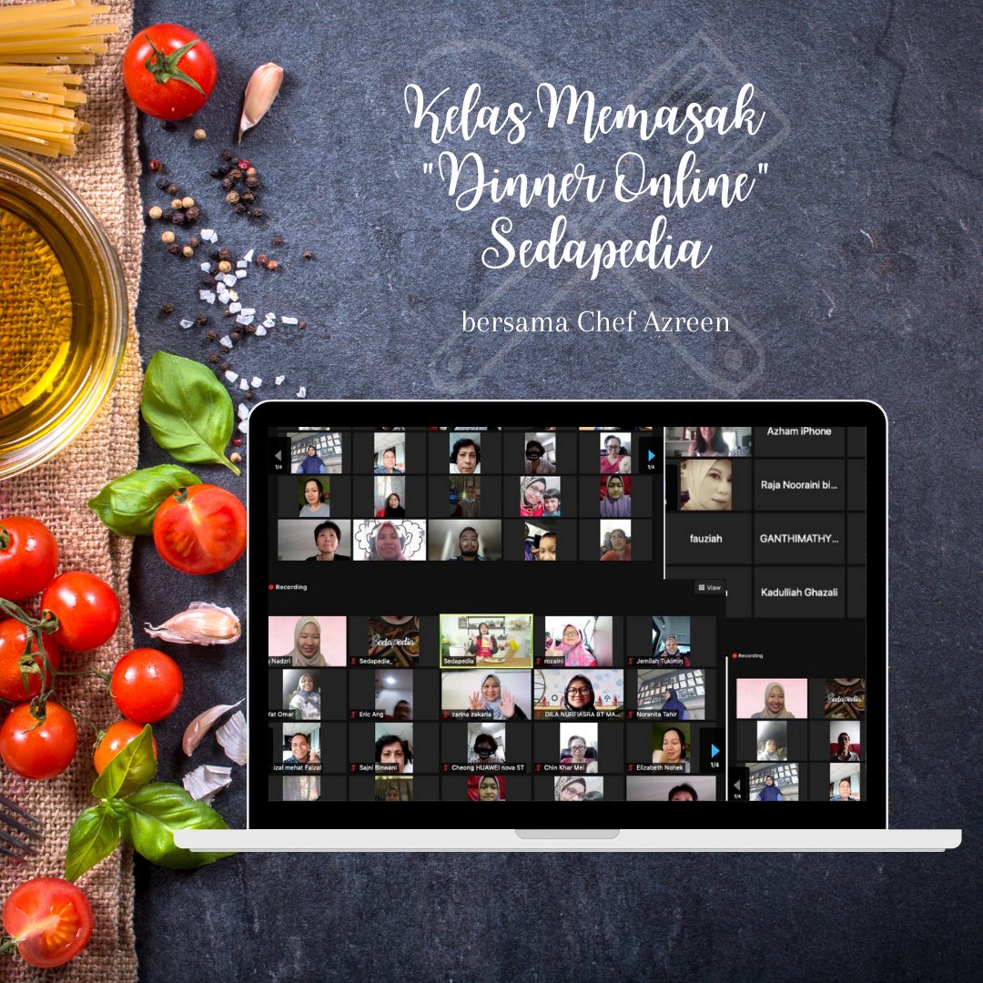 iCookAsia's tweet image. Terima kasih semua yang sudi join kelas memasak dinner online tadi😍. Mudah kan resepi yang Chef Azreen ajar?

Lepas ni boleh lah cuba kat rumah tau😆

#sedapedia2022