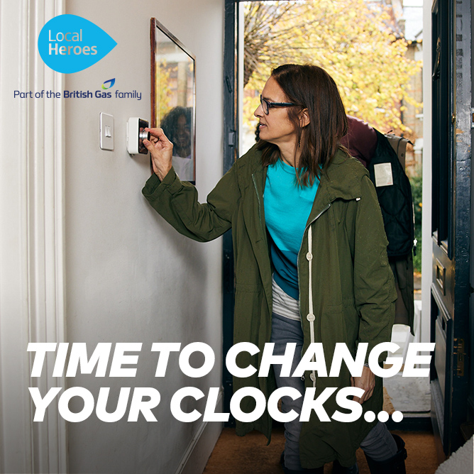 Don't forget to change the clock on your thermostat tomorrow if it isn't automatic 🕑🌡️
(It’s forwards by the way. You’re welcome...)