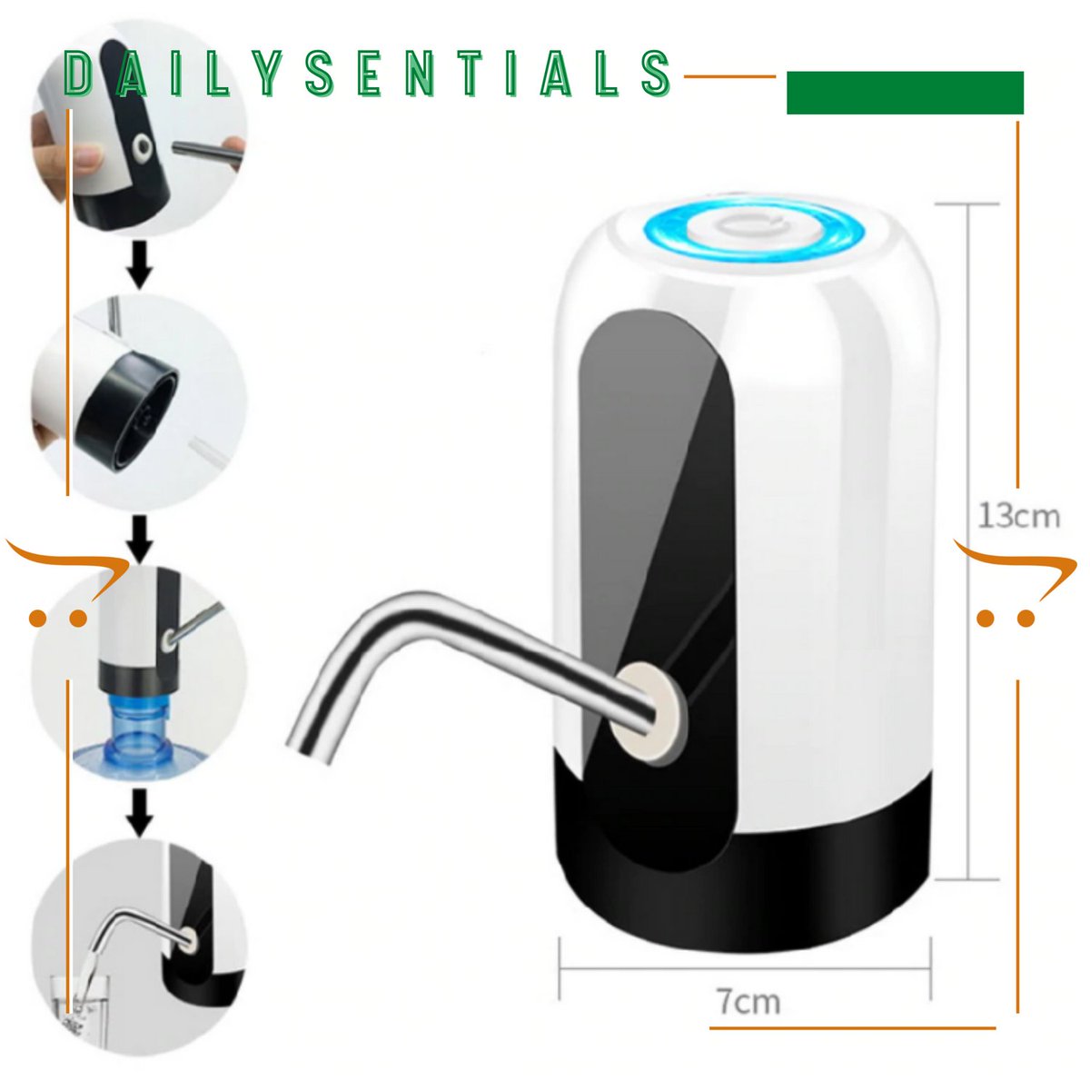 dailysentials's tweet photo. Automatic Water Dispenser for Bottled Water (Touch Electric Pump)
BUY HERE: https://t.co/LcSEj4HGyV
FOR ONLY: P299.99 https://t.co/snjcXlI9RG