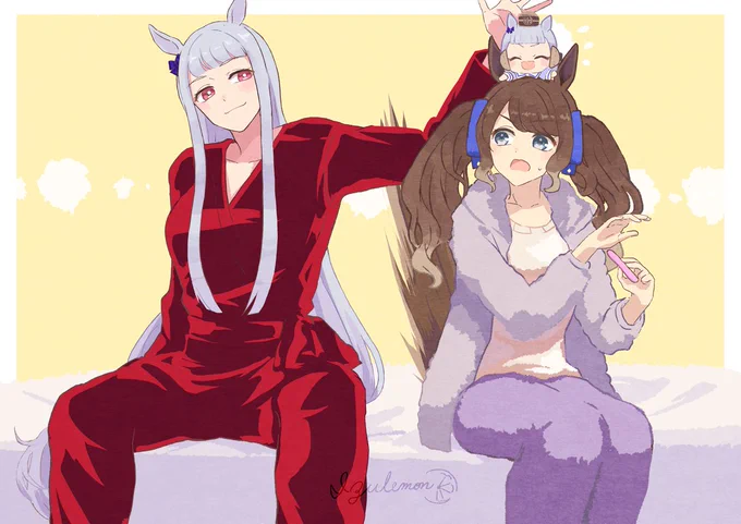 いつの間にかそこにいる…(ゴルシとジョーダン) 