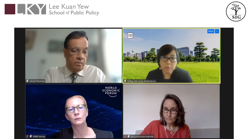 SocialInvGrp's tweet photo. SIG organised Policy Conclave on March 25 debating a new “economic paradigm” post-pandemic towards socio-economic growth in Asia 
Wonderful panel - @idelovinfosse #BritishHighComissioninSingapore, Nikki Kemp @wef, Milag San Jose-Ballesteros @c40cities 

Moderated by @vthomas14 https://t.co/mQKLDC3AW0