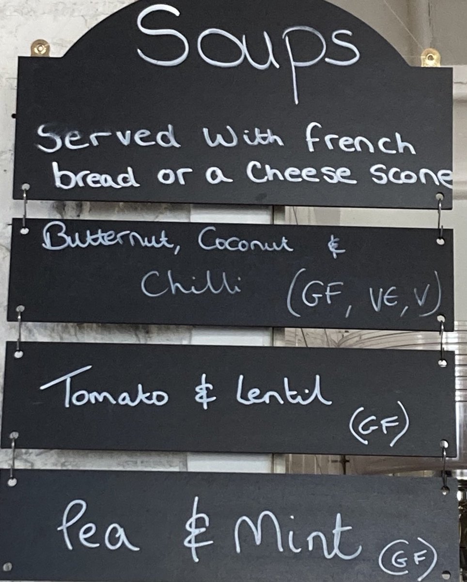 Chilly wind today ….. pop into Sailor V at lunchtime for a warming bowl of homemade soup # Salcombe