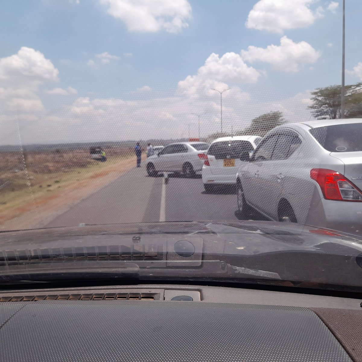 3 car accident on the southern bypass towards langata, just after ole sereni. Traffic is building up. Traffic police 🚔 on site. No casualties.