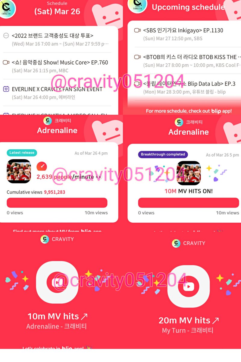 mordor051204's tweet photo. ✅ 한국 주소 ✅
🌈 Thank you blip for the update schedule and Cravity data, this app has a lot of topic about Cravity. It's a great app. 👍🏻💖
#blip #BlipDataLab #CRAVITY #크래비티 #블립 #블립데이터연구소 https://t.co/RtUFR3hnB3