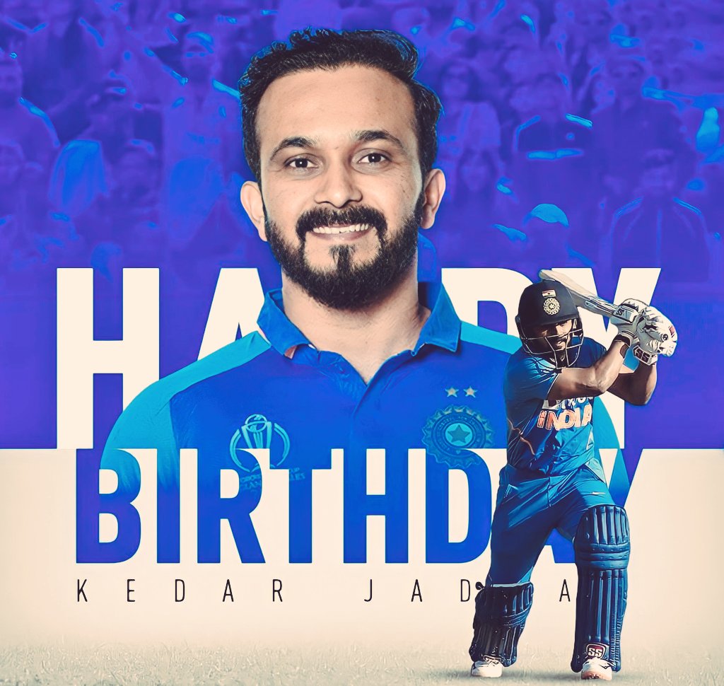 Happy Birthday, kedar Jadhav.        