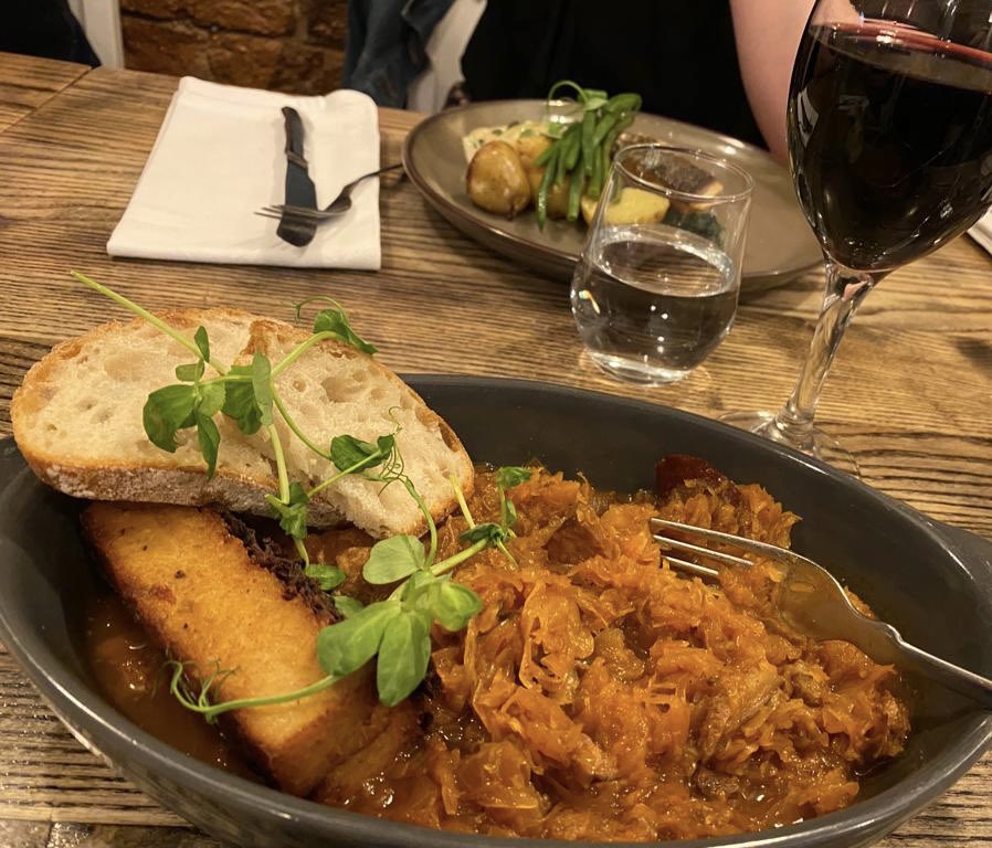 SpxFood's tweet photo. Another outstanding meal at Passion restaurant @FoodBarnsley 
Wonderful service and a delicious Bigos stew 😋 
#Polishcuisine #barnsley #Foodie #hiddengem https://t.co/hVjXW1uuXO