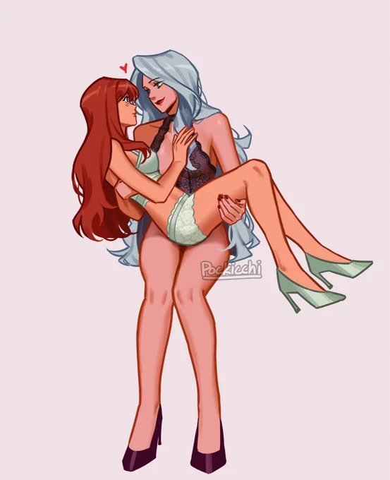 comm of MJ and felicia hardy ❤️💙 
