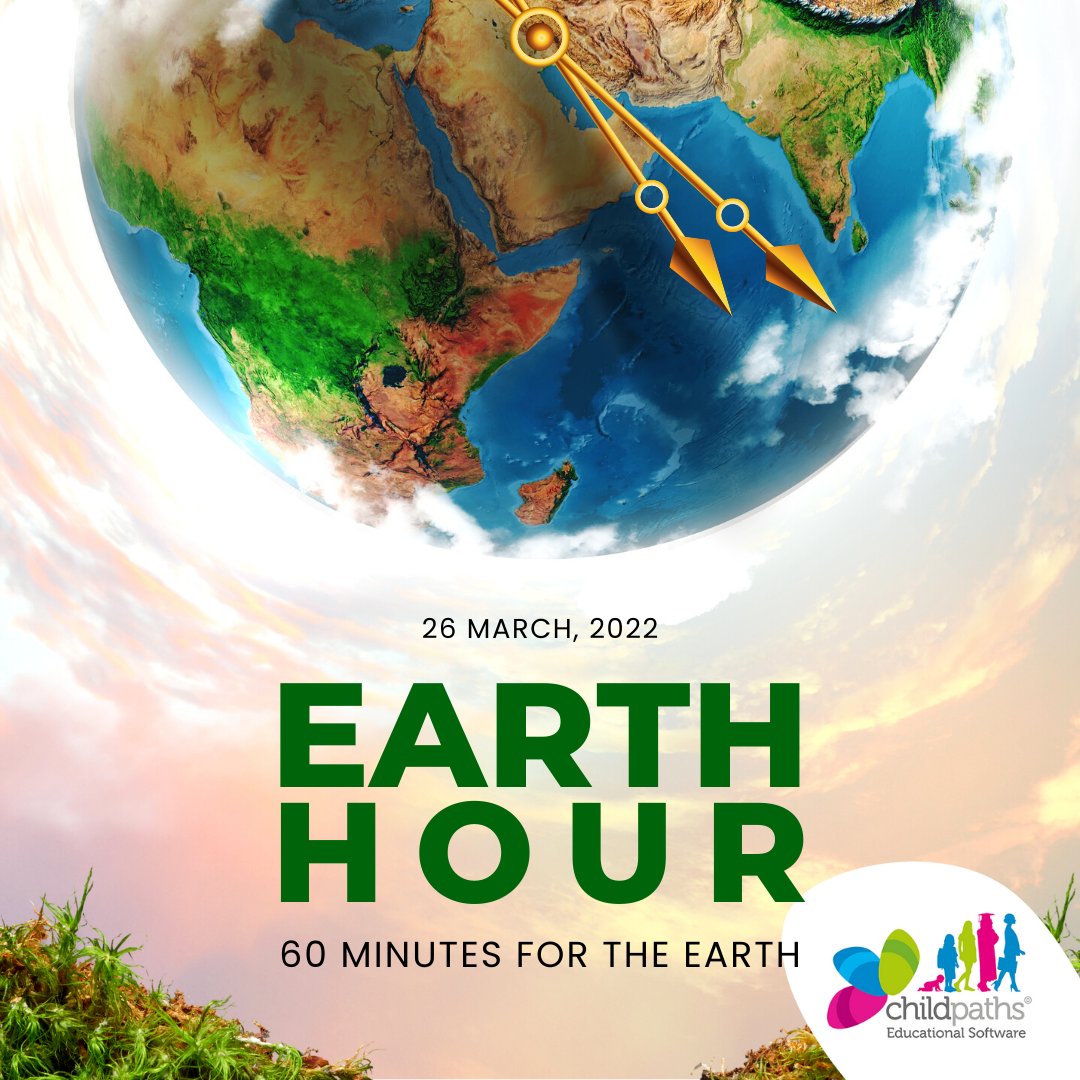 At Child Paths we do what we can for the environment by cutting down the paper in services internationally!

Join us and millions of people around the world and switch off your lights in support of nature and our planet today, Saturday, 26 March, 2022 at 8:30pm.

#earthhour