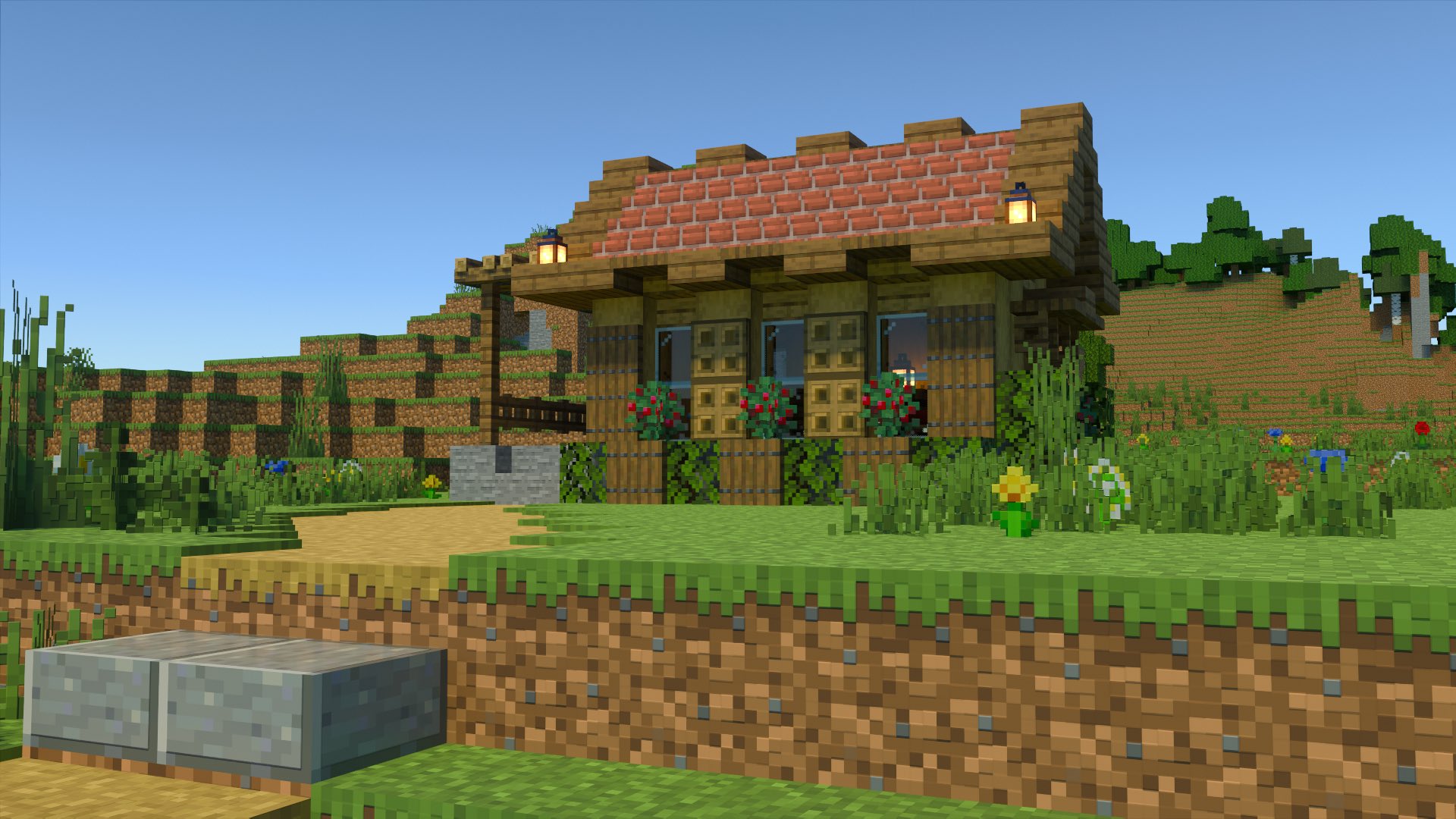 宝条みちる Minecraft Twitter पर Rt Kogumapro 今日は小さなレンガ屋根の家を作ってみました マイクラ Minecraft建築コミュ マインクラフト Minecraft バニラ建築学部 T Co Z1x32toyyt Twitter
