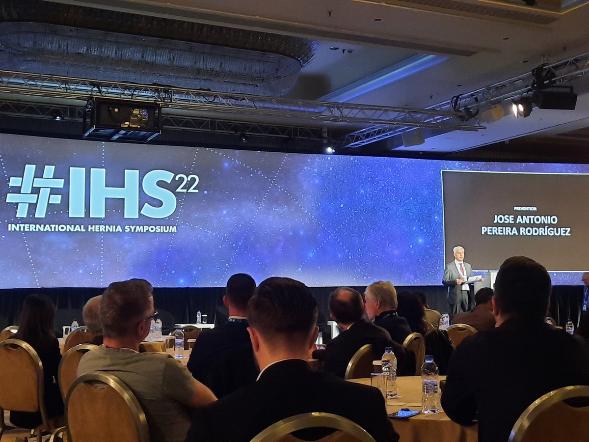 EstherFerrero2's tweet photo. Asistiendo al Internacional Hernia Symposium (IHS) en Atenas. Alto nivel de ponentes. Mallas profilacticas. @DrJDSanchezPhD @paredabdhuis @AecPared https://t.co/YglDQ5pK5O