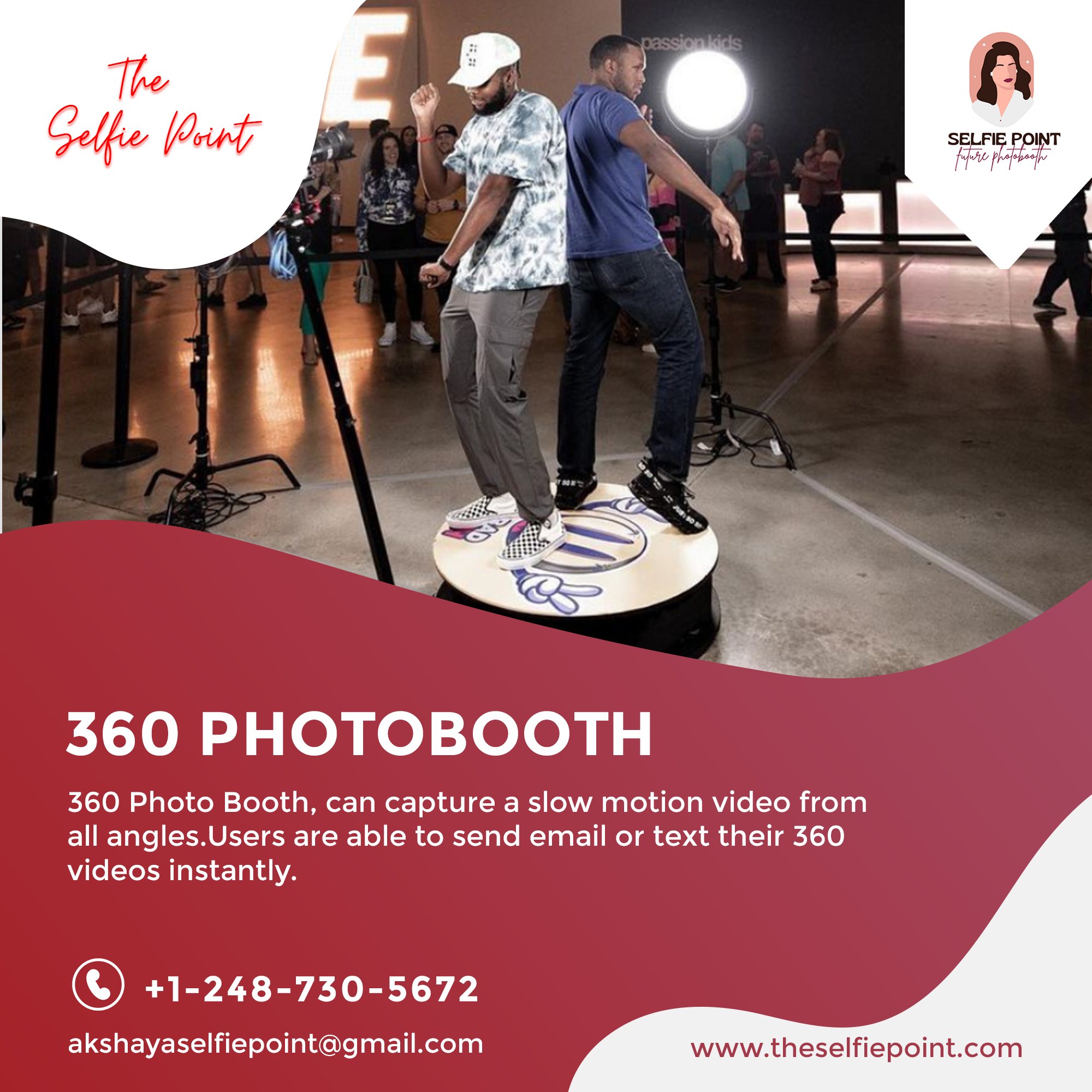 The Selfie Point on Twitter "360 Photobooth, can capture a slowmotion video from all angles