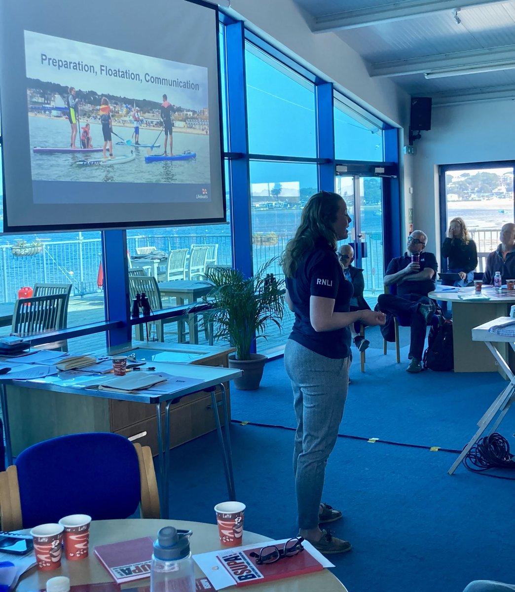 AChubbock's tweet photo. Fantastic chat from Sam Hughes @RNLI about lessons we can learn. @TheBSUPA instructor training day #sup #bsupa @Bsupa_uk https://t.co/6Pv8vmZDQM