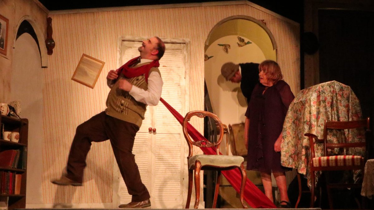 DustonPlayers's tweet photo. Don't get caught out, come see our final performance of "The Ladykillers' tonight, 7:45pm at Duston Community Centre, you can buy on the door with cards or cash. Step on it! https://t.co/QUvYXodORh